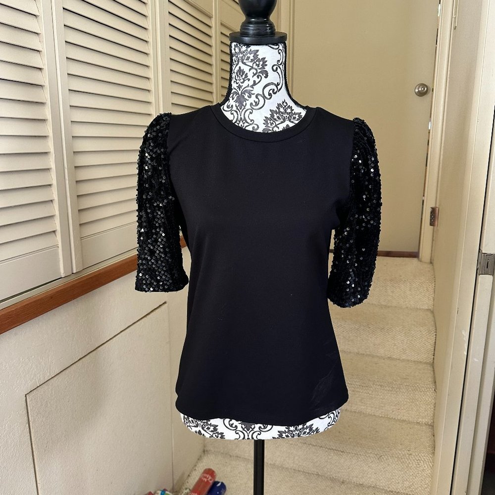 Black Sequin Top by Ann Taylor (small)